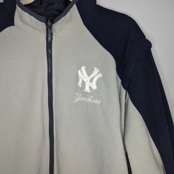 Vintage MLB 1990s New York Yankees Reversible windbreaker/Fleece 2XL - Picture 6 of 9